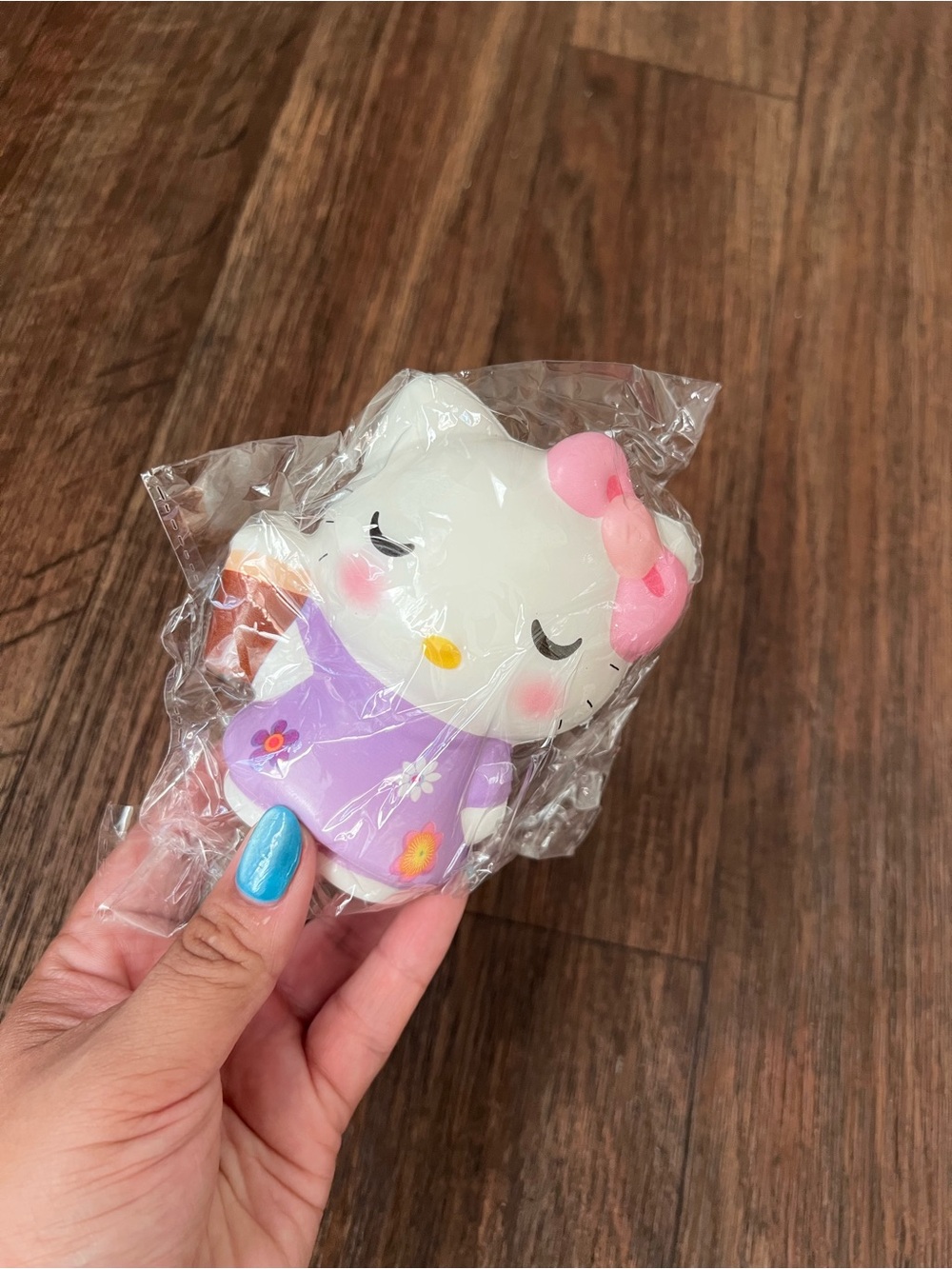 💜🌸 Hello Kitty Purple Floral Squishy | Stress Relief Fidget Toy | New☕️
